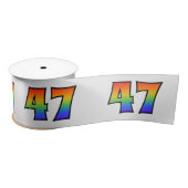 Vun, Rainboogpatroon "47" Event Number (grijs) Lint (Spoel)