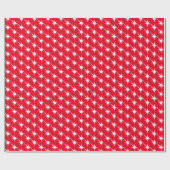 Vun rood en wit Starburst patroon modern, koel Cadeaupapier (Vlak)
