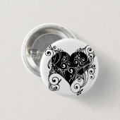 Vun, Schattig en trendverklaringsknoopspeld Ronde Button 3,2 Cm (Voorkant /achterkant)