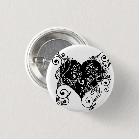 Vun, Schattig en trendverklaringsknoopspeld Ronde Button 3,2 Cm (Voorkant /achterkant)