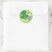 Vun sint-Patricks-day-bier-ontwerp Ronde Sticker (Tas)