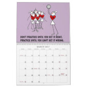 Vun Stick Figures Inspirerend Quotes Netball Kalender (Mar 2027)