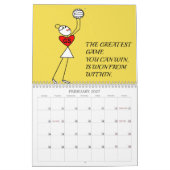 Vun Stick Figures Inspirerend Quotes Netball Kalender (Feb 2027)