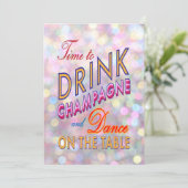 Vun, vrander en kleurrijk Bachelorette Kaart (Staand voorkant)