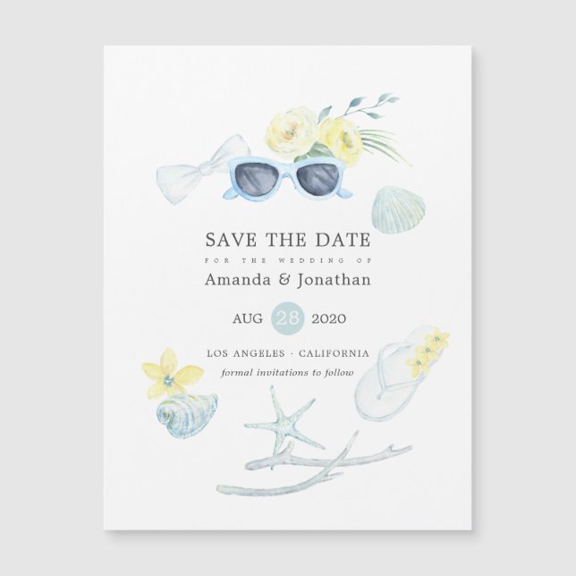 Vun Waterverf zomervakantie Beach Weddenschap Save (Voorkant)