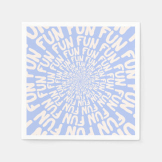 Vun woord, spiraalcrème lila paars servet