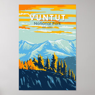 Vuntut National Park Canada Travel Art  Poster