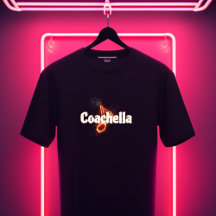 Vurig Coachella T-shirt – Een ontwerp vol energie