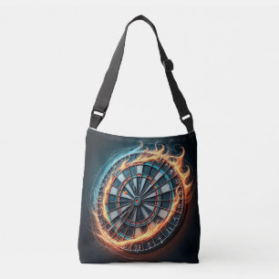 Vurig Dartbord met Bullseye Explosion Crossbody Tas