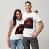 Vurig Drakenoog Macro Grafisch T-Shirt (Unisex)