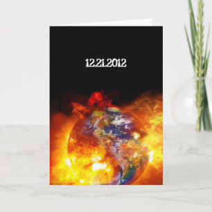 Vurig Eind van de Apocalyps van de Wereld Kaart
