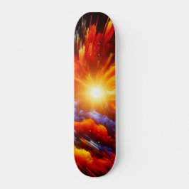 vurig kosmisch explosie-skateboard skateboard