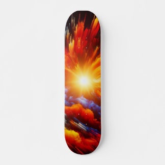 vurig kosmisch explosie-skateboard skateboard