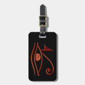 Vurig oog van Horus Bagagelabel (Voorkant verticaal)
