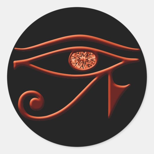 Vurig oog van Horus Stickers (Voorkant)