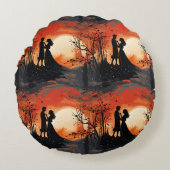 Vurig Stel Rond Kussen (Voorkant)