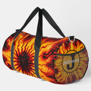 Vurig Tie Dye Burst Monogram Personaliseerbare Kit Plunjezak