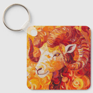 Vurig Zon Capricorn Geest Sleutelhanger
