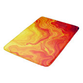 Vurige Abstracte flow art Badmat (Gekanteld)