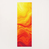 Vurige Abstracte flow art Yogamat (Achterkant)