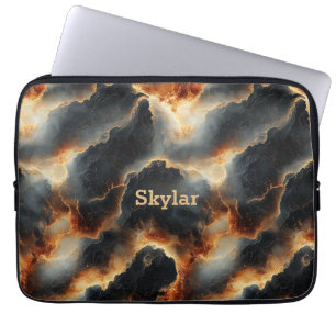 Vurige Abstracte Lava Marble Laptop Mouw – Persona Sleeve