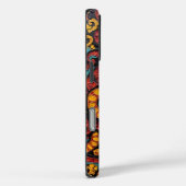 Vurige bloemen versieringen Case-Mate iPhone case (Achterkant / Rechts)