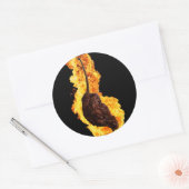 Vurige geest Pepper Ronde Sticker (Envelop)