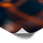 Vurige kosmische aderen perfect poster (Hoek)