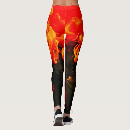 Vurige lava Leggings (Achterkant)