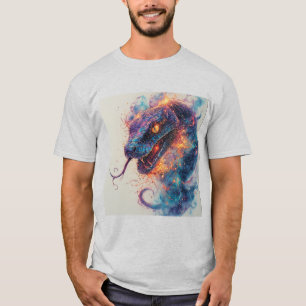 Vurige Slang met Dynamische Energie T-shirt