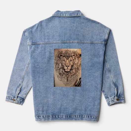 vurige trots denim jacket (Achterkant)