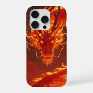Vurige Vuurdraak | Mythische Vlamdraak Fantasie iPhone 15 Pro Hoesje