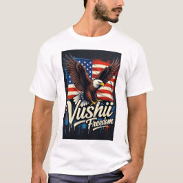 Vushii Eagle Freedom Graphic  T-shirt