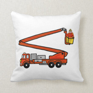 Vuur Bucket Truck PillowCustomize it! Kussen
