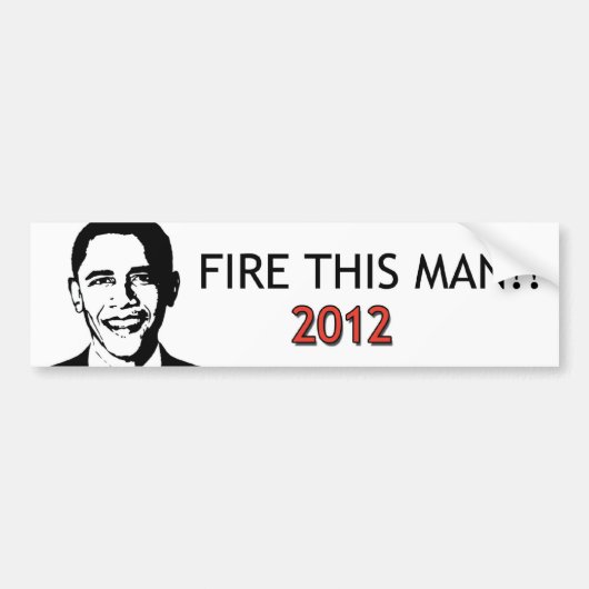 Vuur dit Man! Bumpersticker (Voorkant)