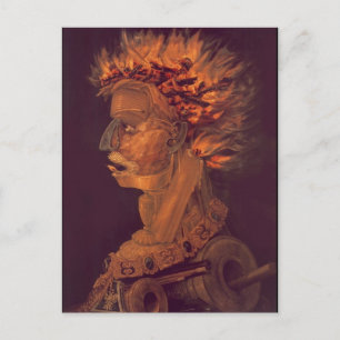Vuur door Giuseppe Arcimboldo Briefkaart