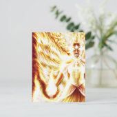 Vuur elementair briefkaart van Nellis Eketorp (Staand voorkant)