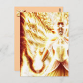 Vuur elementair briefkaart van Nellis Eketorp (Voorkant / Achterkant)