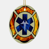 Vuur-EMS-versiering Keramisch Ornament (Rechts)