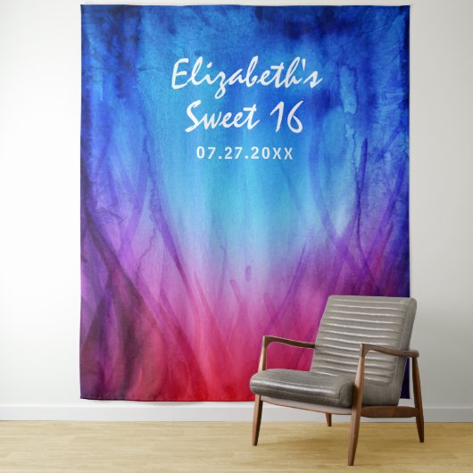 Vuur en Ice Party Foto Achtergrond Tapestries Wandkleed (In situ)