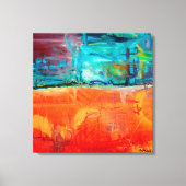 Vuur en ijs canvas afdruk (Voorkant)