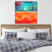 Vuur en ijs canvas afdruk (Insitu (Slaapkamer))