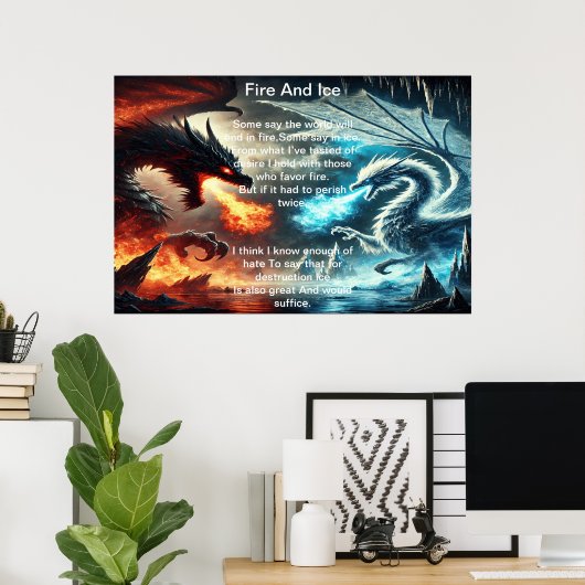 Vuur en ijs: Dragon Clash Poster (Thuiskantoor)