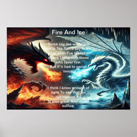 Vuur en ijs: Dragon Clash Poster (Voorkant)