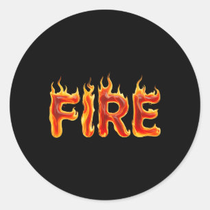 Vuur en ijs Halloween bijpassende paar last minute Ronde Sticker