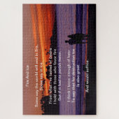 Vuur en ijs over een brandend zonnestrand legpuzzel (Verticaal)
