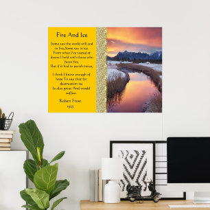 Vuur en ijskoude Posters