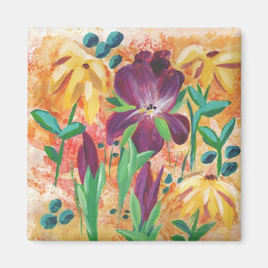 Vuur en Iris aangepaste magneet (Voorkant)