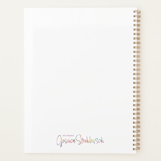 Vuur en Iris planner (Achterkant)