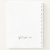 Vuur en Iris spiraal notitieboek (Achterkant)